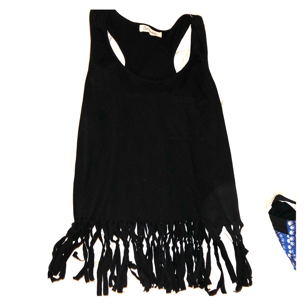 Forever21 tassel tank crop top